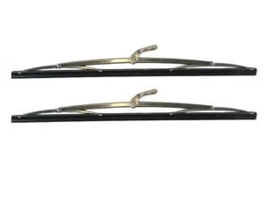 Edelstahl Qualität chrom Look Wischerblätter für Fiat 124 Spider Scheibenwischer - Picture 1 of 4