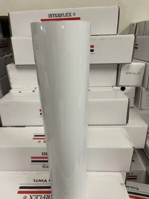 White Glossy Vinyl 24 " x 50 yards Plotter Cutter interflex®