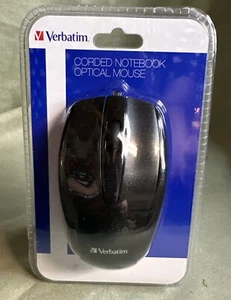 Verbatim 98106 Black Wired Optical Mouse - Picture 1 of 2