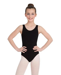Capezio 271178 Mädchen klassisches hochgeschlossenes Tanktop Trikot schwarz Größe Small - Bild 1 von 2