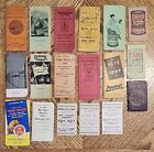 Zestaw 18 reklamowych notebooków vintage lata 1910-te - 1950-te