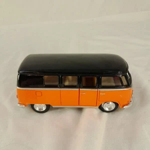 5" Kinsmart Classic 1962 Volkswagen Bus Van Diecast Model Toy 1:32 VW- Orange - Picture 1 of 10