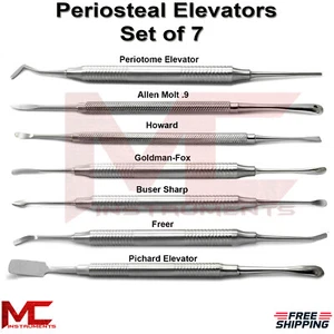 Periosteal Elevators Implant Surgical Dental Curettes Buser Oral Surgery Tools - Picture 1 of 8