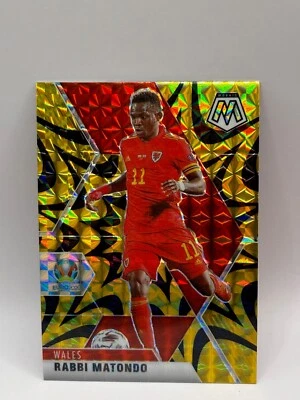 2021 Panini Mosaic UEFA Euro 2020 Reactive Gold Mosaic Prizm Rabbi Matondo #199 - Image 1 of 2