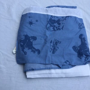 Toy Story Twin Bedskirt Disney Blue 12" Drop - Picture 1 of 6
