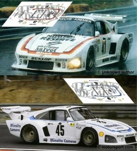 Decals Porsche 935 Le Mans 1979 41 45 1:32 1:43 1:24 1:18 slot Kremer calcas - Bild 1 von 3