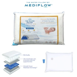 Mediflow Elite Premium Fiber Memory Foam Water Pillow 44 x 66 cm - Picture 1 of 5