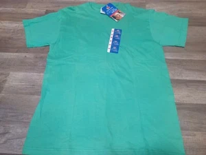 New NOS NWT 90's Fruit Of The Loom Green Blank T-Shirt Unisex Size Medium - Picture 1 of 7