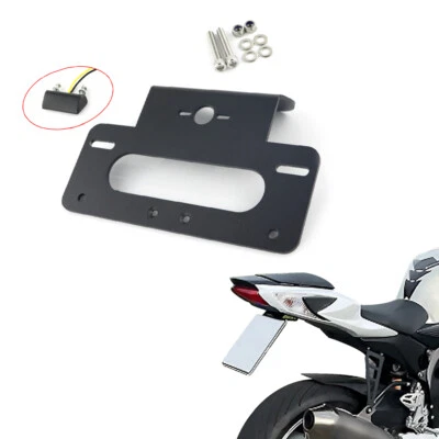 Suporte de placa de licença cauda arrumado serve para 2011-2024 Suzuki GSXR600 GSXR750 - Imagem 1 de 4