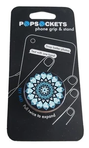 PopSockets Peace Mandala Himmelblau Eisstern PopSocket Universal Handygriff Liebe - Bild 1 von 3
