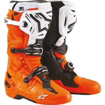 Alpinestars Tech 10 Enduro Boots, Flo Orange/Black/White - Imagem 1 de 4