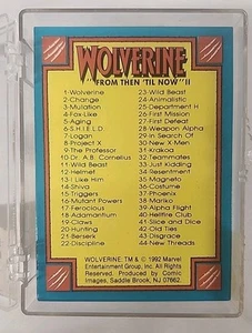 1992 Marvel Wolverine From Then ‘til Now II Complete 90-Card Set - NM - Picture 1 of 2
