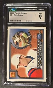 2000 Pacific Aurora - Tom Brady #84 (RC) - Mint 9 - Picture 1 of 4