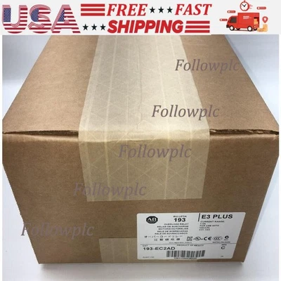 193-EC2AD E3 Pl  Sealed Allen-Bradley Electronic Motor Protection  US Free Tax - Image 1 of 4