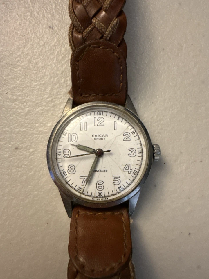 Reloj de cuerda manual vintage Enicar Sport Incabloc para hombre - Hecho en Suiza - Años 50/60 Foto 1 de 4
