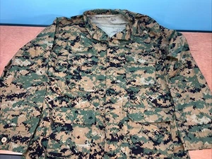 USMC Woodland Marpat Blouse Top Shirt Mens Military Marines Size Large Regular - Picture 1 of 6
