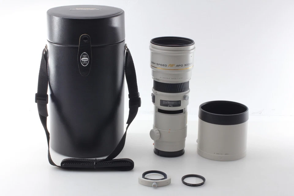 Tested【MINT Case Hood】Minolta AF APO TELE 300mm F4 G High Speed Lens A Mount JPN - Image 1 of 4