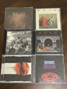 Rush Cd Lot (6) 2112 Chronicles Signals Vapor Trails Presto Moving Pictures - Picture 1 of 7