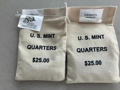 Louisiana  State Quarter Bags P and D  US Mint. Sealed - Image 1 of 2