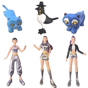 Kpop Devil Hunter HUNTR/X Figure Ornament Set of Six, Bookshelf Statue Decor - Picture 1 of 2