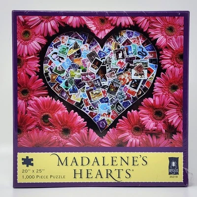 BePuzzled MADALENE'S HEART Page Hodel 1000 шт. пазл сердце цветы марки НОВЫЕ - Изображение 1 из 4