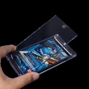 Booster Pack Soporte Magnético Un Toque/Protector/Estuche/Resistente a los UV/Transparente/TCG - Imagen 1 de 7