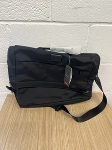 Maletín expandible de nailon negro para computadora portátil Tumi Alpha 2 bolso mensajero de viaje nuevo con etiquetas - Imagen 1 de 8