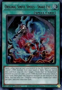 Yugioh Original Sinful Spoils - Snake-Eye AGOV-EN057 Ultra Rare 1st Edition NM - Picture 1 of 1
