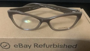 🌟Very Rare Authentic Chanel 3307 c.1276 53mm Brown Cat Eye Glasses Frames Italy - Picture 1 of 6