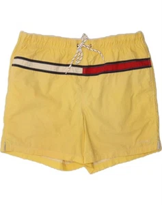 TOMMY HILFIGER Mens Swimming Shorts XL Yellow Nylon CY51 - Picture 1 of 4