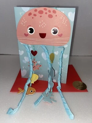 Papyrus Valentine’s Day Card | Hangable Jellyfish - Image 1 of 2