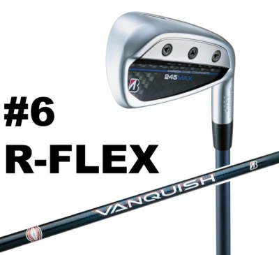 BRIDGESTONE GOLF 245MAX #6 IRON VANQUISH BSi for MAX GRAPHITE SHAFT R FLEX RH - Image 1 of 4