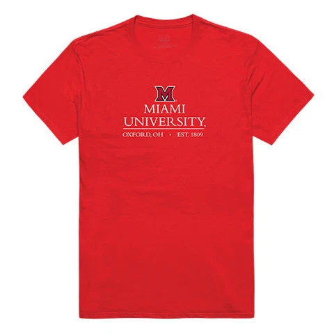 Miami University RedHawks NCAA Institutional Tee T-Shirt Cover