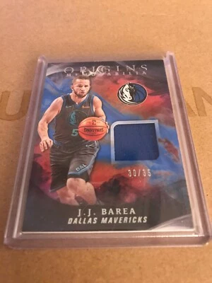 2019-20 panini origins basketball Mem J.J. Barea #d 30/35 Game Worn Relic 🔥 - Image 1 of 3