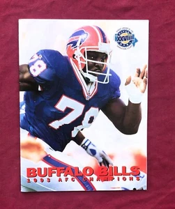1994 BUFFALO BILLS NFL SUPER BOWL FOOTBALL PROGRAM '93 MEDIA GUIDE BRUCE SMITH - Picture 1 of 5
