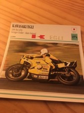 Kawasaki 1000 Bowl Gold Egli Godier Genoud 1974 Card Moto Collection Atlas Japan