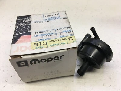 Válvula de bote de combustible Mopar NOS Aspen Volare Sport Fury Dodge Plymouth 318 4 bbl Foto 1 de 4
