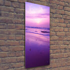 Wand-Bild Kunstdruck aus Acryl-Glas Hochformat 50x125 Sonnenuntergang Meer