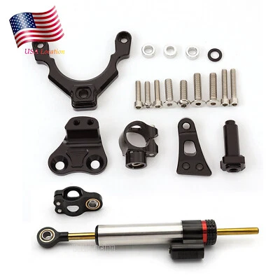 Kit de soporte amortiguador de dirección montaje EE. UU. para Kawasaki Z900 2017-2019 2020-2022 2023 Foto 1 de 4