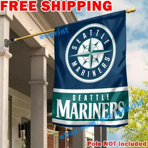 Seattle Mariners House Vertical Flag Banner 28x40 2021 NFL Outdoor Home Decor Cover