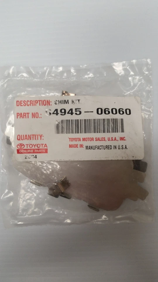 KIT DE CUÑA DE PASTILLAS DE FRENO DELANTERAS DE FÁBRICA LEXUS 1997-2001 ES300 Foto 1 de 1