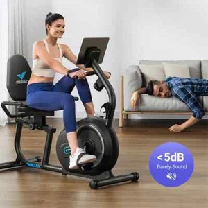 8 Levels Recumbent Exercise Bike Stationary bike Workout Gym Fitness for Home - Picture 1 of 7