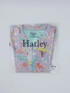 Hatley Baby Girl Organic Cotton Zipper Footie Sleeper Safari At Dusk 6-9 Months - Picture 1 of 4
