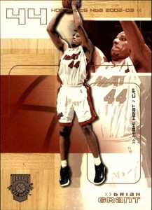 2002-03 Fleer Hot Shots Hot Hands Heat Basketball Card #27 Brian Grant /199