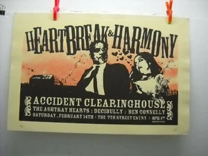2004 Heartbreak & Harmony Konzert Poster, The Ashtray Hearts, Deibully, Connelly - Bild 1 von 5