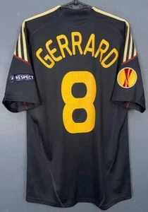 MEN'S FC LIVERPOOL 2009/2010 GERRARD #8 UEFA SOCCER FOOTBALL SHIRT JERSEY SIZE M - Picture 1 of 17