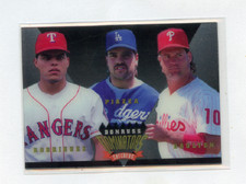1995 DONRUSS DOMINATORS # 2 DARREN DAULTON , MIKE PIAZZA , IVAN RODRIGUEZ