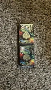 Tarjetas de Juego de Bicicleta - 2x Barajas Selladas de STARGAZER NEBULA Tie-Dye USPCC Personalizadas - Imagen 1 de 3