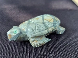 Arte de tallado nativo americano sin firmar ZUNI FETICHE TORTUGA TORTUGA - Imagen 1 de 8