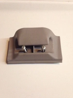 1985 - 1989 年林肯镇汽车遮阳板固定夹支架灰色原始设备制造商 — 第 1/2 张图片